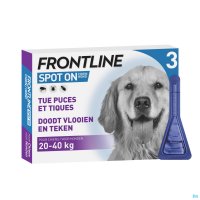 FRONTLINE SPOT ON CHIEN 20-40KG PIPET 3X2,68ML