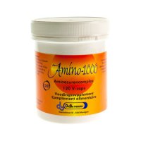 Amino-1000 est une composition unique de tous les acides aminés essentiels et non essentiels.

Les acides aminés ne sont pas seulement les éléments constitutifs des protéines dans les muscles. Les différents acides aminés, présents dans cette formule, o