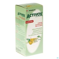 ACTIVOX® est spécialement formulé pour la gorge et les voies respiratoires supérieures sensibles. Il contient du millepertuis pour apaiser la gorge et du thym pour aider à maintenir la résistance naturelle et à libérer l'ensemble des voies respiratoires s