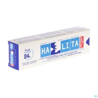 Le dentifrice au fluor Halita est spécialement conçu pour lutter contre l'halitose orale et comme adjuvant au gratte-langue et au bain de bouche Halita.
Le dentifrice est spécialement conçu pour compléter l'action du gargarisme Halita.
Le dentifrice con