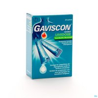 Gaviscon Advance est utilisé pour soulager les brûlures d’estomac et la régurgitation acide/indigestion (aussi connue comme dyspepsie), par exemple, après un repas, ou pendant la grossesse, ou chez les patients présentant des symptômes liés à une œsophagi