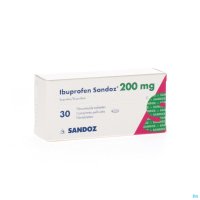 Ibuprofen Sandoz 200 mg comprimés pelliculés est indiqué pour le traitement symptomatique et de courte durée des douleurs légères à modérées, comme des maux de tête, des maux de dents, des douleurs menstruelles, de la fièvre et des douleurs accompagnant l