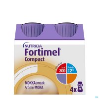FORTIMEL COMPACT MOKKA FLESJES 4X125ML