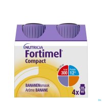 FORTIMEL COMPACT BANANE BOUTEILLES 4X125ML