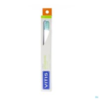 Specifieke tandenborstel voor een optimale reiniging rond beugels en andere orthodontische apparatuur. De zeer kleine en flexibele borstelkop met de speciale 'V-groef' in het midden bevordert een goede reiniging van het gebit met vaste apparatuur.