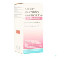 CEDIUM CHLORHEXIDINI GLUC ALC 0,5% 125ML+AZORUBINE