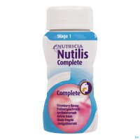 NUTILIS COMPLETE STAGE 1 AARDBEI FLESJES 4X125ML
