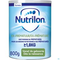 NUTRILON EX-PREMATUUR ZUIGELINGENMELD VANAF DE GEBOORTE POEDER 800G