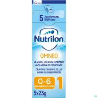 NUTRILON OMNEO 1 Zuigelingenmelk constipatie en krampen 0-6 maanden poeder 5x23g