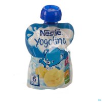 Nestlé® Yogolino® Banaan
Een gladde textuur

Heerlijke smaken om je baby te leren genieten van zijn eetlust

Handig, want je kunt ze bewaren op kamertemperatuur
Nestlé® Yogolino®, het zuivelproduct in een knijpzakje speciaal ontworpen voor baby's*!
