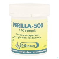 Perilla wordt geperst uit de zaden van de plant Perilla Frutescens. Het is een plantaardige bron van Omega-3 met een heel hoog gehalte aan alfa-linoleenzuur (ALA) – 58%. Omwille van deze reden draagt het bij tot een goede cholesterolspiegel. Perilla speel
