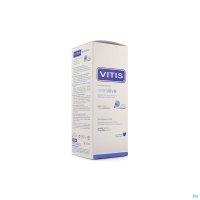 Vitis Sensitive Mondspoelmiddel is een dagelijks te gebruiken mondspoeling tegen tandgevoeligheid ontwikkeld met de revolutionaire nanorepair technologie
Vitis Sensitive Mondspoelmiddel versterkt de werking van Vitis Sensitive Tandpasta. Het mondspoelmid