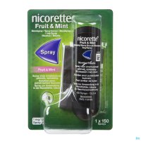 NICORETTESPRAY est utilisé pour aider les fumeurs d’arrêter leur consommation de tabac. Il s'agit d'un traitement de type Thérapie de Remplacement de la Nicotine (TRN).