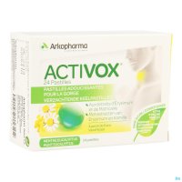 Activox® : 2 verzachtende planten voor de keel !

De pastilles Activox® geven u, dankzij het aroma Menthol en de essentiële olie van Eucalyptus, een gevoel van aangename en duurzame frisheid.

Daarenboven bezitten de extracten van Kamille en Erysimum 