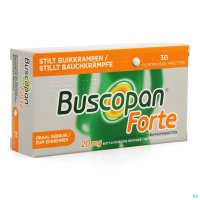 Buscopan bevat als werkzame stof butylhyoscine bromide, een spasmolyticum. Een spasmolyticum is een geneesmiddel dat spasmen opheft; een krampstillend middel. Een spasme of een kramp is een krachtige en onwillekeurige samentrekking van spieren die abnorma