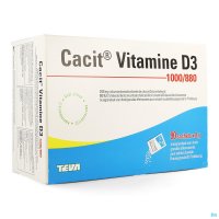 Cacit Vitamine D3 1000mg/880ui Granulé Effervescent Sachet 90