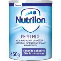 NUTRILON PEPTI MCT Lait bébé sans lactose dès la naissance poudre 450g