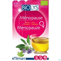 Vivez sereinement votre ménopause !
La sauge contribue à l’équilibre hormonal de la femme.
Cette infusion bio contient également de la lavande, qui aide à maintenir un bon équilibre nerveux.