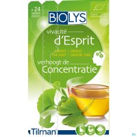 De BIOLYS Ginkgo-Groene thee kruidenthee ondersteunt het geheugen en de concentratie.