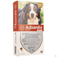 ADVANTIX DOG SPOT-ON SOL CHIEN 40-60KG PIPET 6X6ML