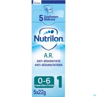 NUTRILON AR 1 Zuigelingenmelk voor maagreflux baby 0-6 maanden 5x22g