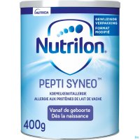 NUTRILON PEPTI SYNEO Lait en poudre sans protéine de lait de vache bébé 0-12 mois 400g