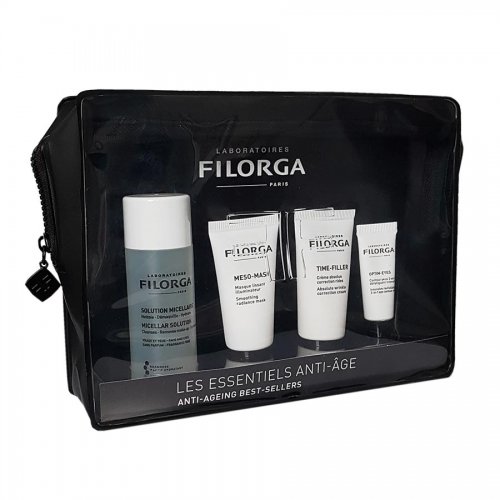 Emballage cadeau avec 4 produits mini Filorga.