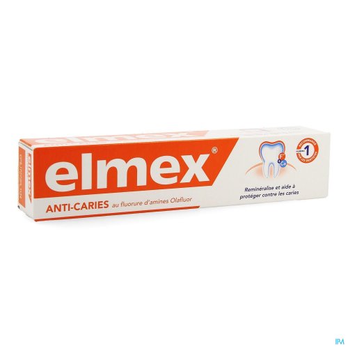 La formule elmex® hautement efficace à base de fluorure d'amines forme un bouclier calcium-fluorure à double action qui reminéralise et protège efficacement contre les caries. Il atteint également les surfaces difficiles d'accès avec la brosse à dents, et