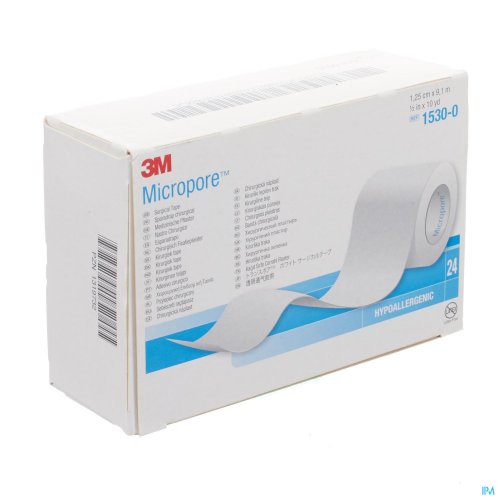 MICROPORE 3M SPARADRAP 12MMX9,14M ROULEAU 24 1530