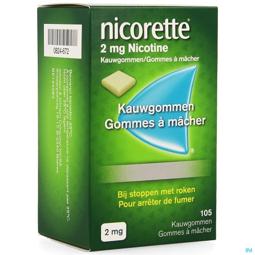 NICORETTE GOMME MACH 105X2MG