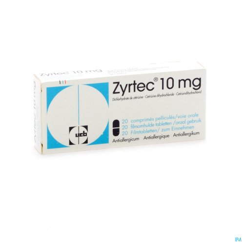 ZYRTEC 10 MG COMP PELL 20 X 10 MG