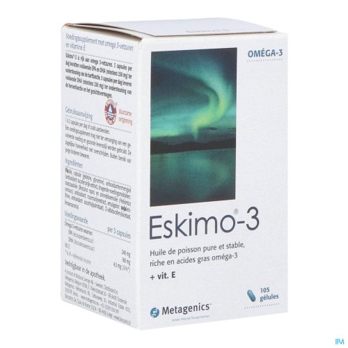 ESKIMO-3 CAPS 105X500MG 174 METAGENICS