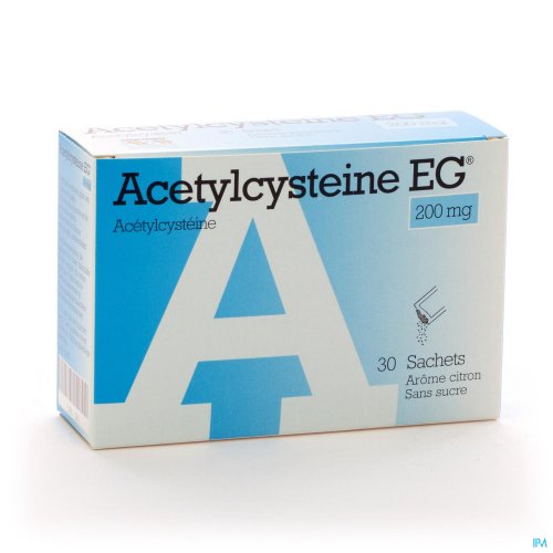 Acetylcysteine EG est un médicament utilisé pour fluidifier les mucosités
(dissout les mucosités qui se forment lors d’affections des voies respiratoires) et pour le traitement de la bronchite chronique (BPCO - Broncho Pneumopathie Chronique Obstructive)