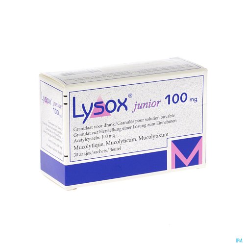 LYSOX JUNIOR GRAN SACH 30X100MG