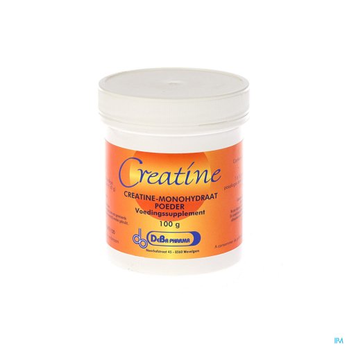 CREATINE MONOHYDRAAT POEDER OPLOSBAAR 100G DEBA Creatine is een product dat zorgt voor energievoorziening van de spier-en zenuwcellen.
Het verhoogt de fysieke prestaties in opeenvolgende reeksen korte, hooginstensieve oefenignen. Het is een van de meest gebruikte prestatie bevorderende sportsupplem