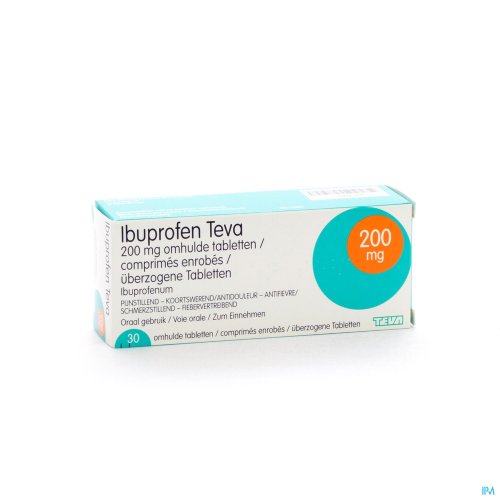 IBUPROFEN TEVA DRAG 30 X 200 MG IBUPROFEN TEVA DRAG 30 X 200 MG