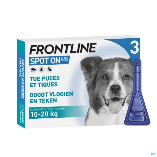 FRONTLINE SPOT ON HOND 10-20KG PIPET 3X1,34ML