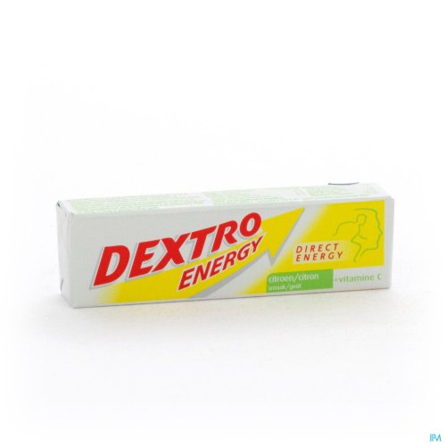 DEXTRO ENERGY STICK CITRON 1X 47G Dextrose nutritif à saveur de citron frais. Contient également de la vitamine C et soutient ainsi le système immunitaire de l'organisme. 14 comprimés de 47 grammes au total, pour une portion rapide de dextrose.