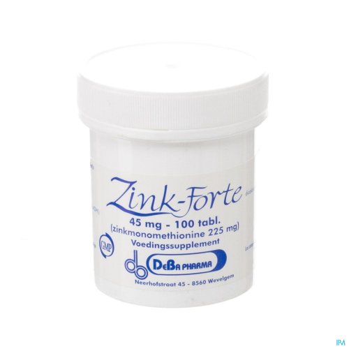 OPTI-L-Zink tm is een gepatenteerde verbinding van Zink met L-Methionine die uitstekend wordt opgenomen. Zink speelt een heel belangrijke rol als cofactor van vele enzymen en is van belang bij de koolhydraatstofwisseling. Zinkdeficiëntie komt bij heel wat