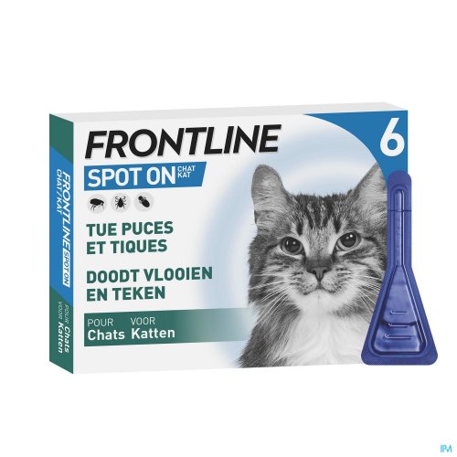FRONTLINE SPOT ON KAT 10% PIPET 6X0,50ML FRONTLINE SPOT ON KAT 10% PIPET 6X0,50ML