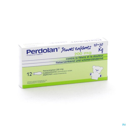 PERDOLAN SUPP KLEUT JEUN ENF 12X200MG PERDOLAN SUPP KLEUT JEUN ENF 12X200MG