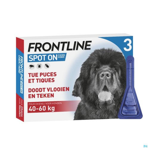 FRONTLINE SPOT ON CHIEN 40-60KG PIPET 3X4,02ML