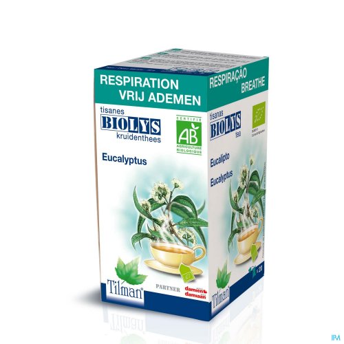 L'infusion BIOLYS Eucalyptus dégage le nez et la gorge et facilite la respiration.

Son goût est très agréable avec beaucoup de sucre, de miel ou d'édulcorant. 