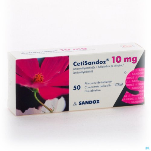 CETISANDOZ SANDOZ COMP 50 X 10 MG