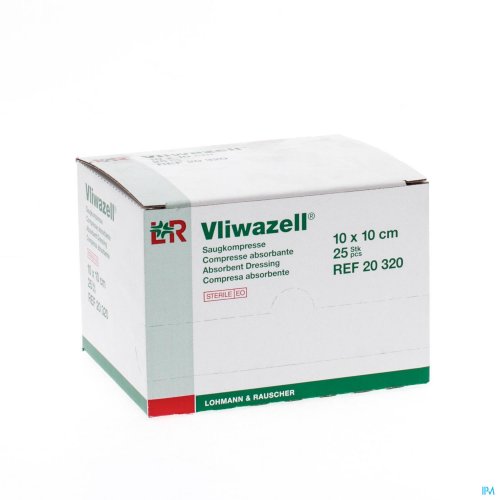 VLIWAZELL CP STERILE 10X10CM 25 20320