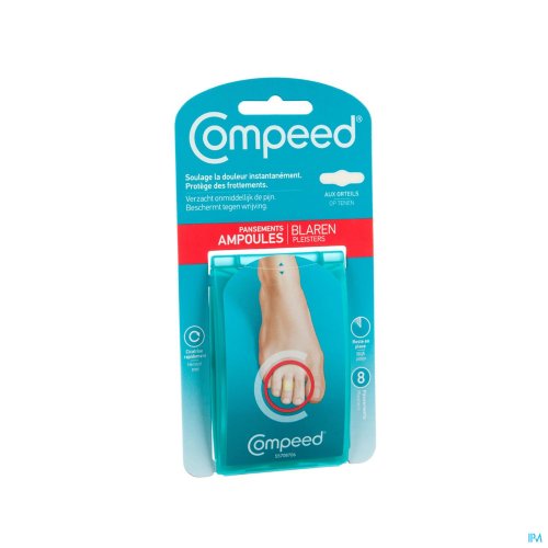 Convient pour les ampoules sur les orteils

Le plus petit pansement de COMPEED
Conception spéciale pour enfermer complètement l'orteil
Soulagement immédiat de la douleur et de la pression
Récupération rapide et protection contre le frottement
Reste 