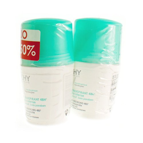 VICHY DEO TRANSP. INTENSE ROLLER 48U DUO 2X50ML