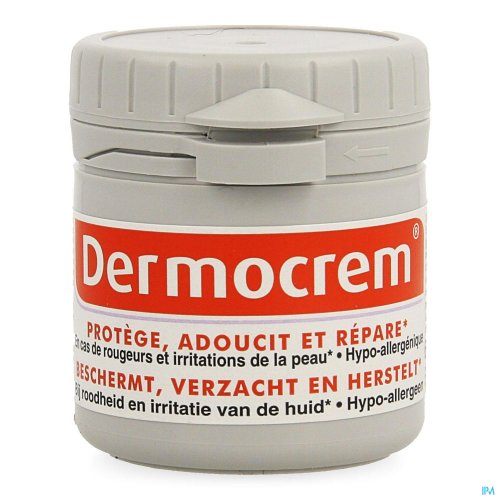 Dermocrem kan worden gebruikt ter verzachting en bescherming bij luieruitslag.

Dermocrem is uw eenvoudige en doeltreffende bondgenoot wanneer u of iemand in uw gezin een huidklacht heeft die zachte verzorging nodig heeft.