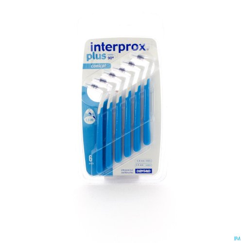 INTERPROX PLUS CONIQUE BLEU INTERDENTAL 6 1150 Pour un nettoyage optimal entre les dents
Les études scientifiques ont prouvé que les brossettes interdentaires offrent les résultats les plus efficaces en matière de nettoyage interdentaire.
Les brossettes interdentaires sont plus efficaces que le