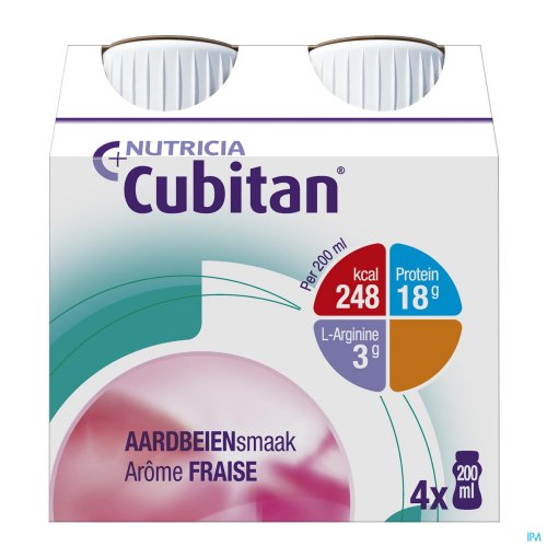 CUBITAN AARDBEI 4X200ML